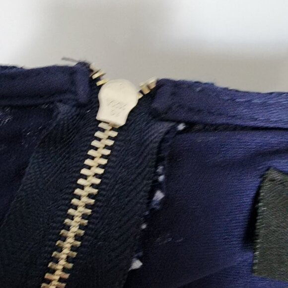 Lane Bryant Dress Womens Plus Size 22 Solid All Blue Lace Zip Back Short Sleeve - Picture 6 of 8